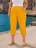 Immagine di CURVY GIRL STRETCH THREE QUARTER CAPRI ELASTICATED WAIST
